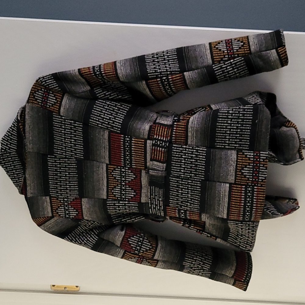 Belted Jacket With Western Pattern - image 5